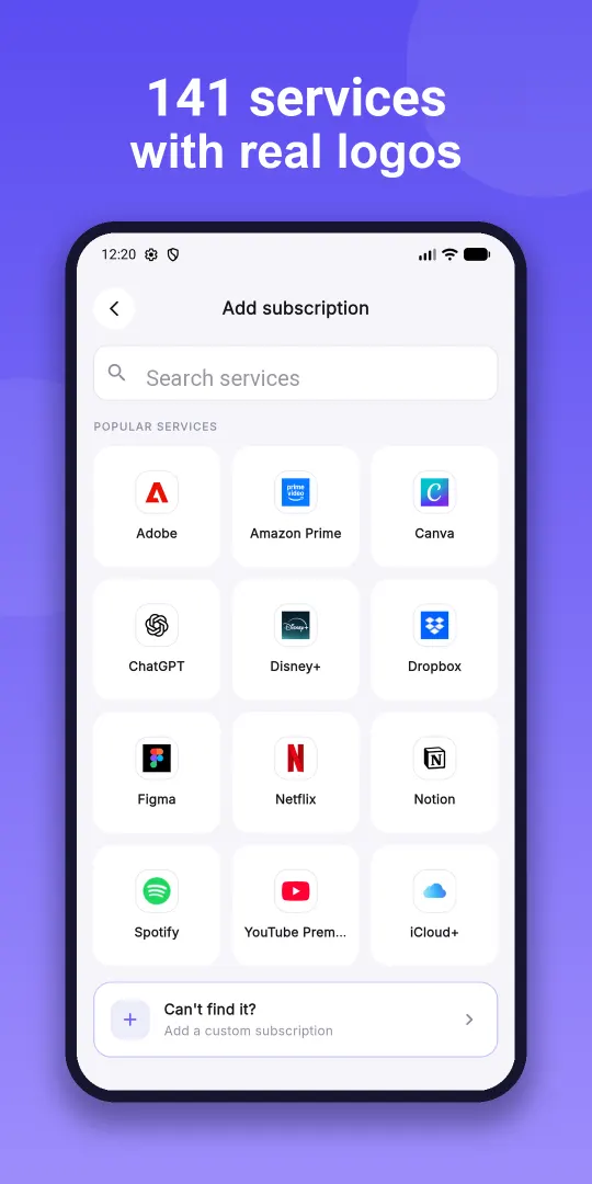 Adding a subscription from the catalog